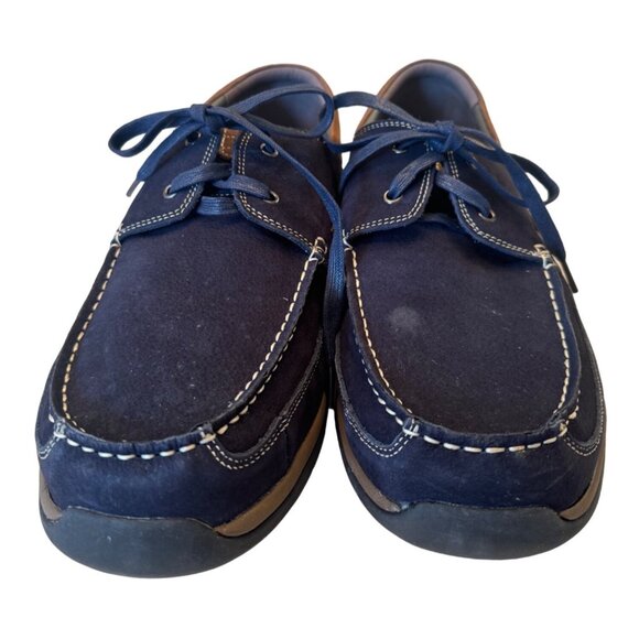 Propet Pomeroy Boat Blue Casual Shoes Size 15  3E Wide Mens Suede NWOB main image 6